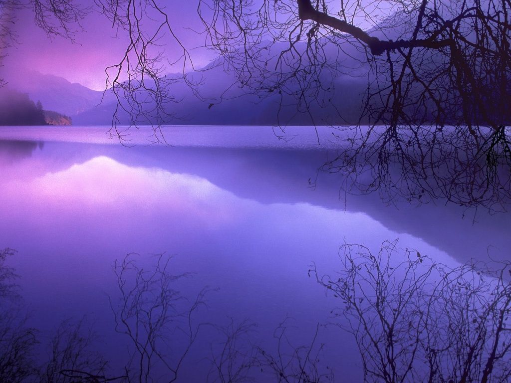 Poster Toile De Décoration - Paysage Lac Et Montagne Avec Arc-en-ciel - Style Rustique